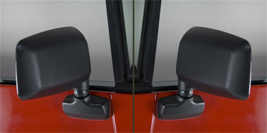 11002.19 | Omix-Ada Door Mirror Kit, Black | OE Reference: 55027208K | Fits 1987-1995 Jeep Wrangler YJ