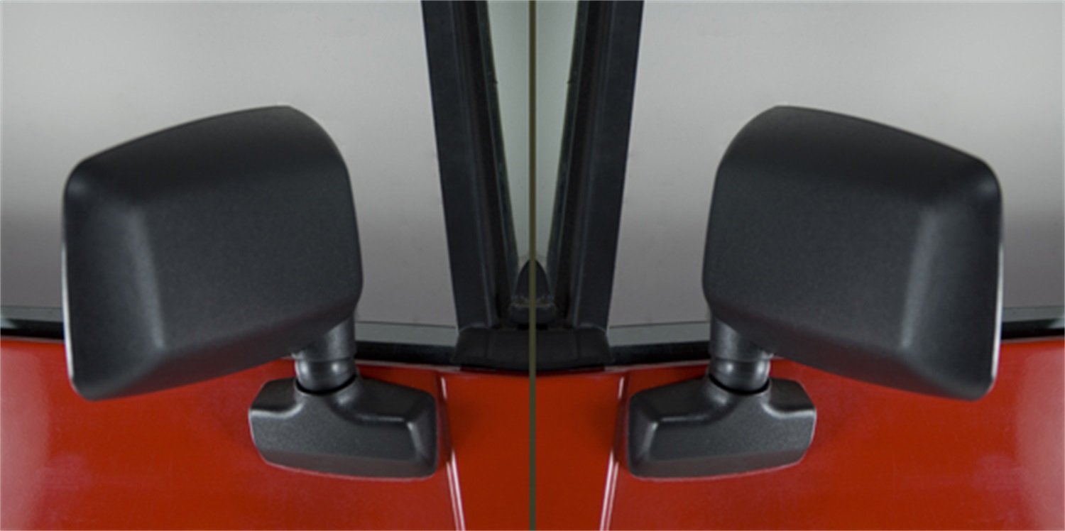 11002.19 | Omix-Ada Door Mirror Kit, Black | OE Reference: 55027208K | Fits 1987-1995 Jeep Wrangler YJ