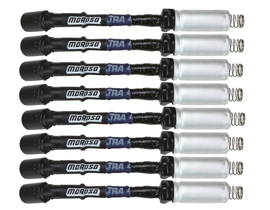 Moroso Blue 73673 Ultra 40 Spark Plug Wire Set, Fits Small Block Ford 351W, 135 Degree Plug Ends, HEI Distributor