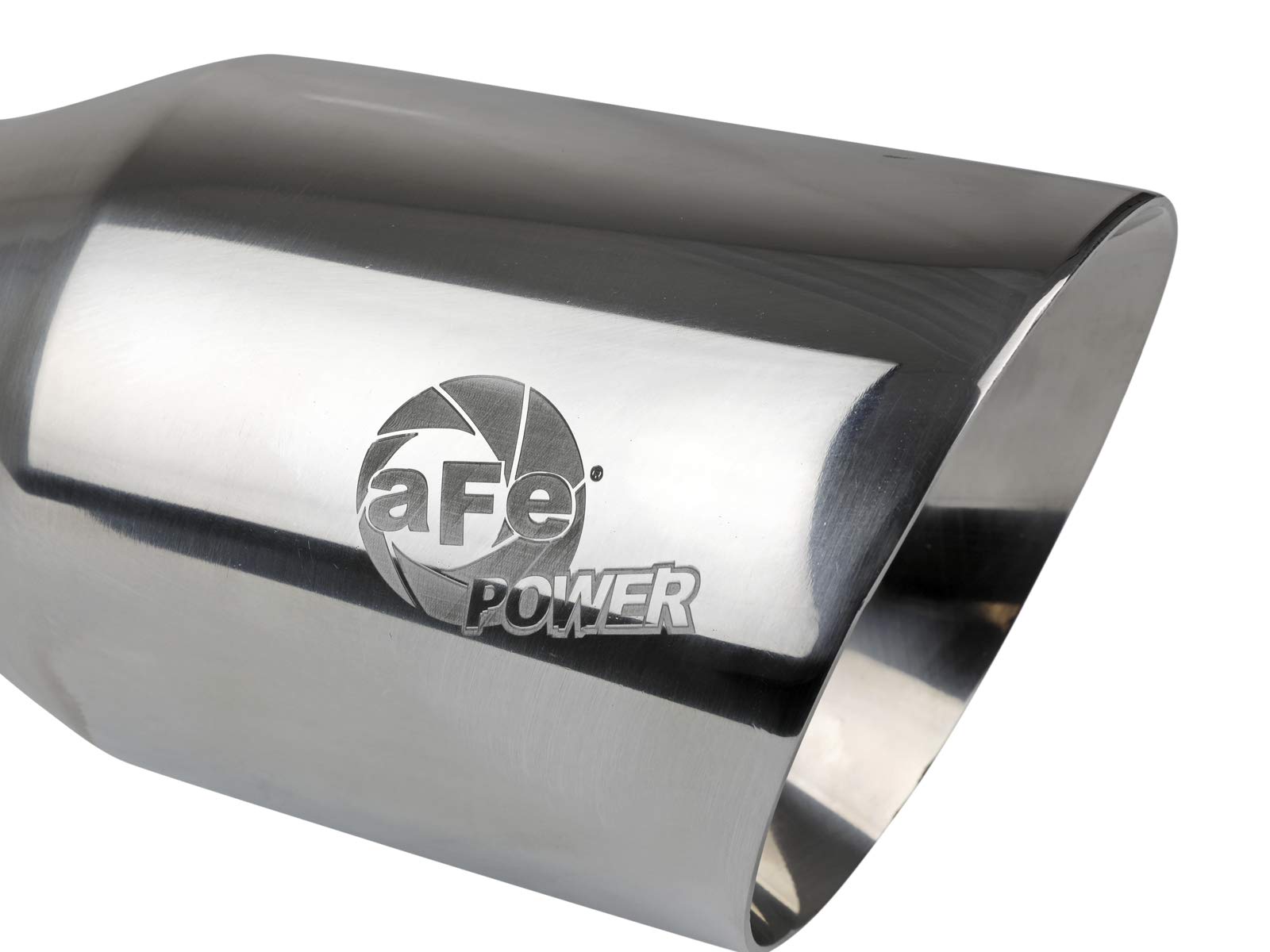 MACH Force-Xp aFe Power Universal Exhaust Tip, 3" Inlet x 4-1/2" Outlet x 9" Length, Polished