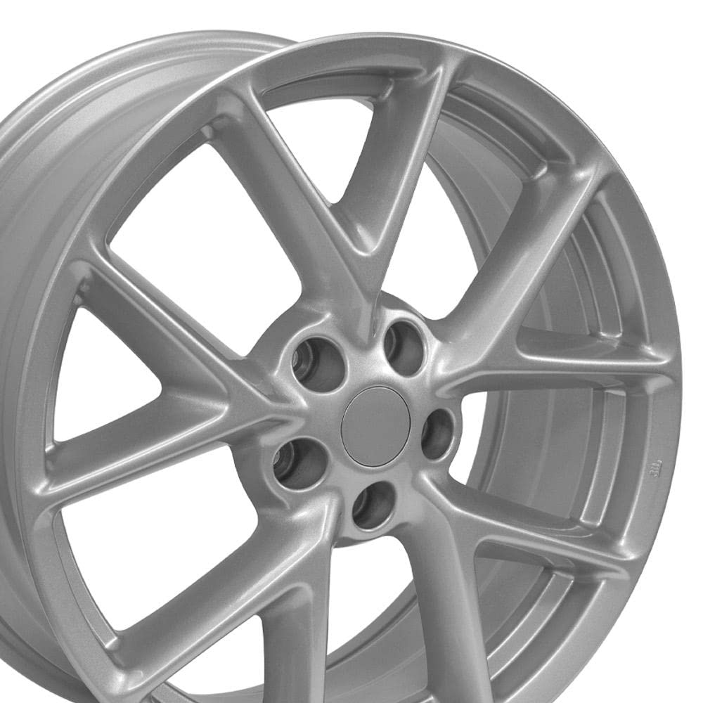 19 Inch OE Wheels NS20 Rim Fits Maxima Style 5x114.3 19x8 Gloss Silver - Hollander 62512 (1)