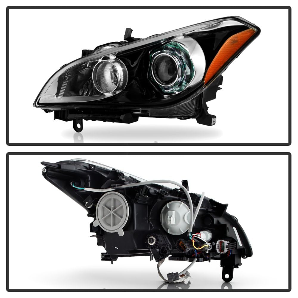 Infiniti M37 11-14 Spyder (OE) Headlight - Low Beam-D2S(Not Included) w/AFS (w/Rear Active Steering; w/Technology Pkg) ; Signal-7440A(Included) - OE Black Left