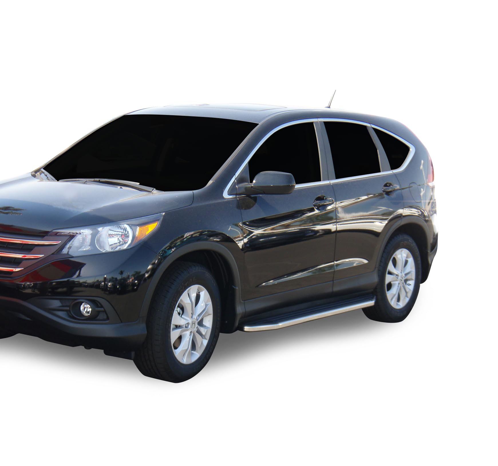 Premium Black Horse Running Boards Compatible with 2017-2022 Honda CR-V-PR-HOCR17 Black