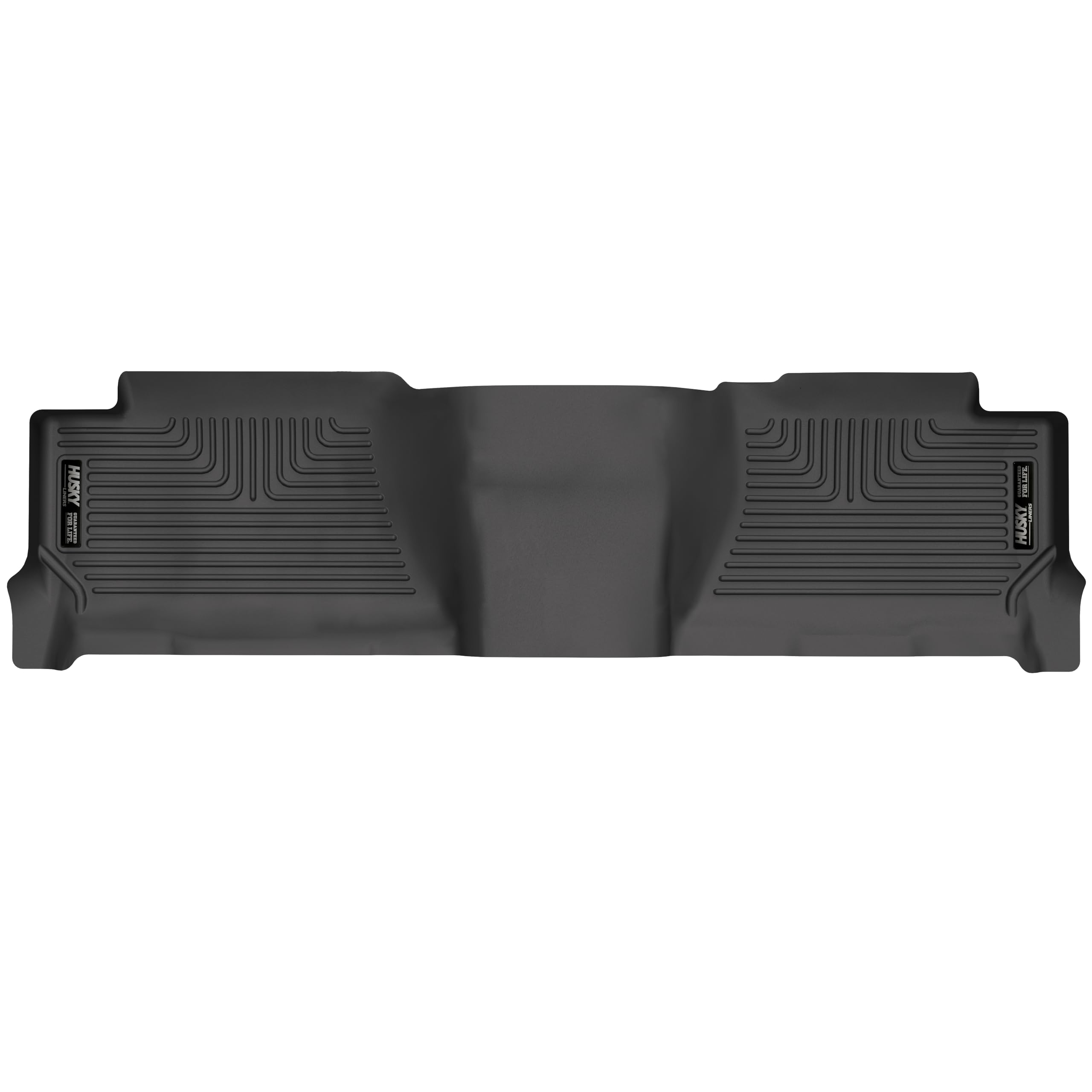 Husky Liners Floor Mats Weatherbeater | Fits 2004-2007 Chevrolet Silverado & GMC Sierra 1500/2500 / 3500 (2007 Classic Body Only) Crew CAB ONLY | 2nd Row, 1-pc Black - 14501