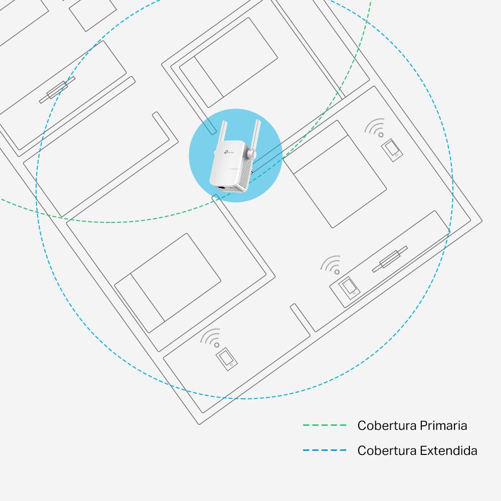 TP-Link N300 WiFi Extender (TL-WA855RE) - Covers Up to 800 Sq.ft, Supports WiFi Range Extender up to 300Mbps Speed, Wireless Signal Booster and Access Point for Home, Single Band 2.4Ghz Only, Black