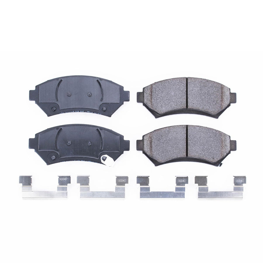 Power Stop Front Brake Kit For Buick Century 1997-05 |LeSabre 2000-05 |Park Avenue 1997-05 |Regal 1997-04 |Riviera 1997-99 |DeVille 1997-05 - Brake Pads Ceramic With Installation Hardware, 17-699