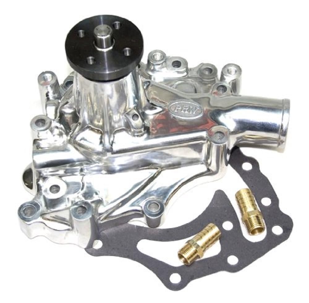 5/8" Pilot Shaft PRW 1435110 High Flow Polished Aluminum Water Pump for Ford 351C and 351M/400 1970-82 Performance Quotient