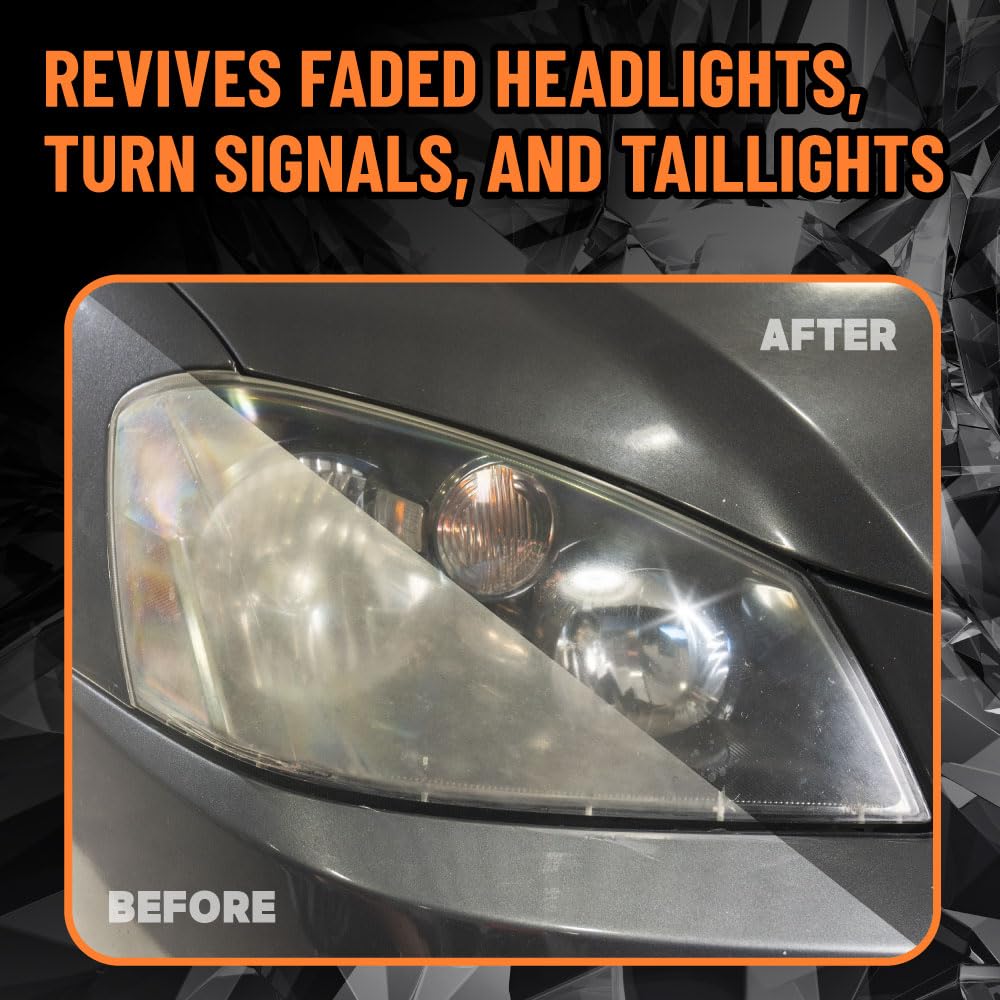 Headlight Restore and Protect Chemical Guys - Cleans, Restores Clarity, and Protects Headlights from Future Fading, Safe for Trucks, SUVs, Motorcycles, RVs & More - 16 oz
