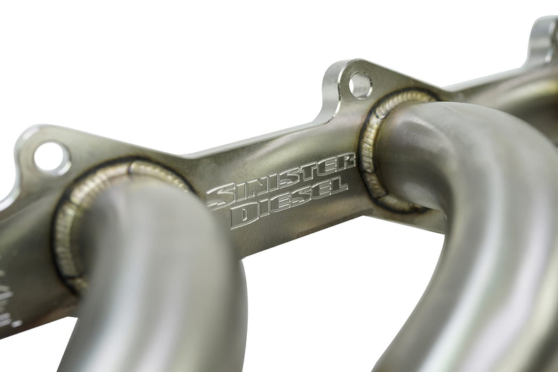 2003-2007 Ford Superduty Powerstroke Diesel 6.0 6.0 Headers. Has Egt Bung On Drivers Side