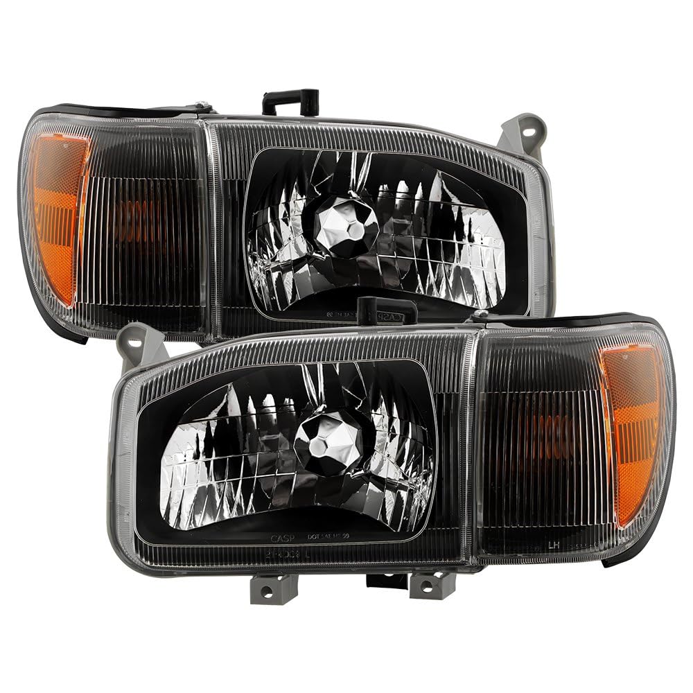 Nissan Pathfinder 99-04 w/Corner Spyder (OE) 4pcs Headlights - OE Black