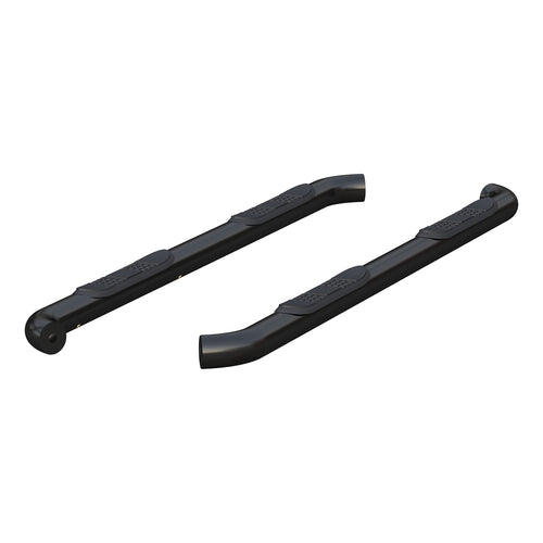 3-Inch Round Black Stainless Steel ARIES Nerf Bars, No-Drill, Fits Select Chevrolet Colorado, GMC Canyon