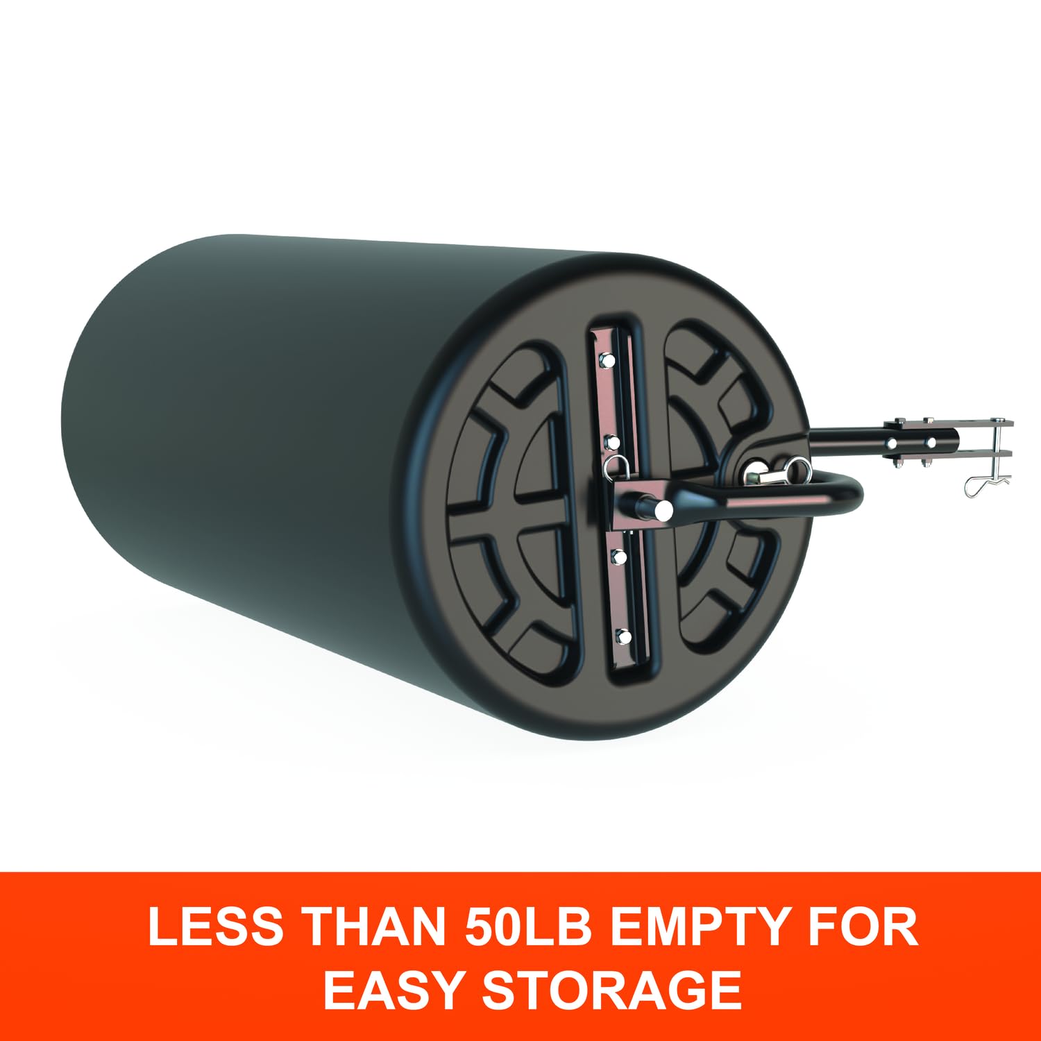 18" x 36" Agri-Fab Tow Behind Poly Lawn Roller 400 lbs weight with water, Poly Drum and Steel Frame, with Plug. Designed for Lawn and Garden Tractors