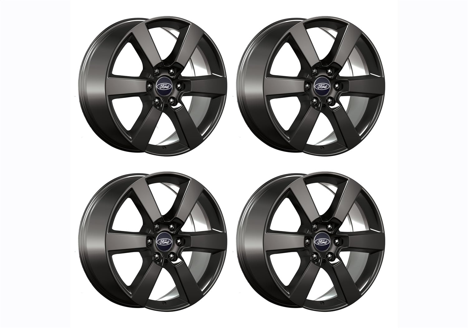 15-16 Ford Racing F-150 20in x 8.5in Wheel Set with TPMS Kit - Matte Black