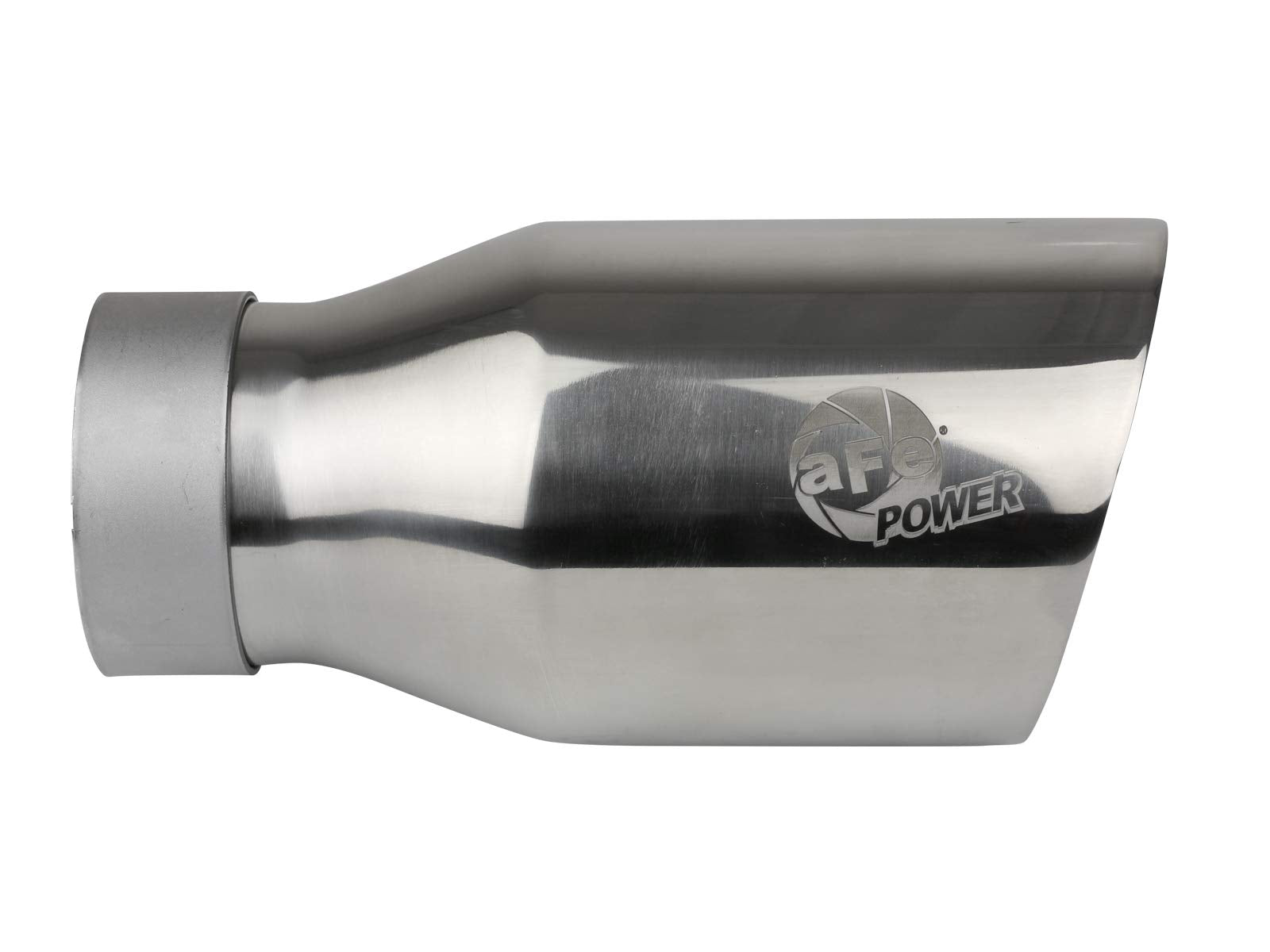 MACH Force-Xp aFe Power Universal Exhaust Tip, 3" Inlet x 4-1/2" Outlet x 9" Length, Polished