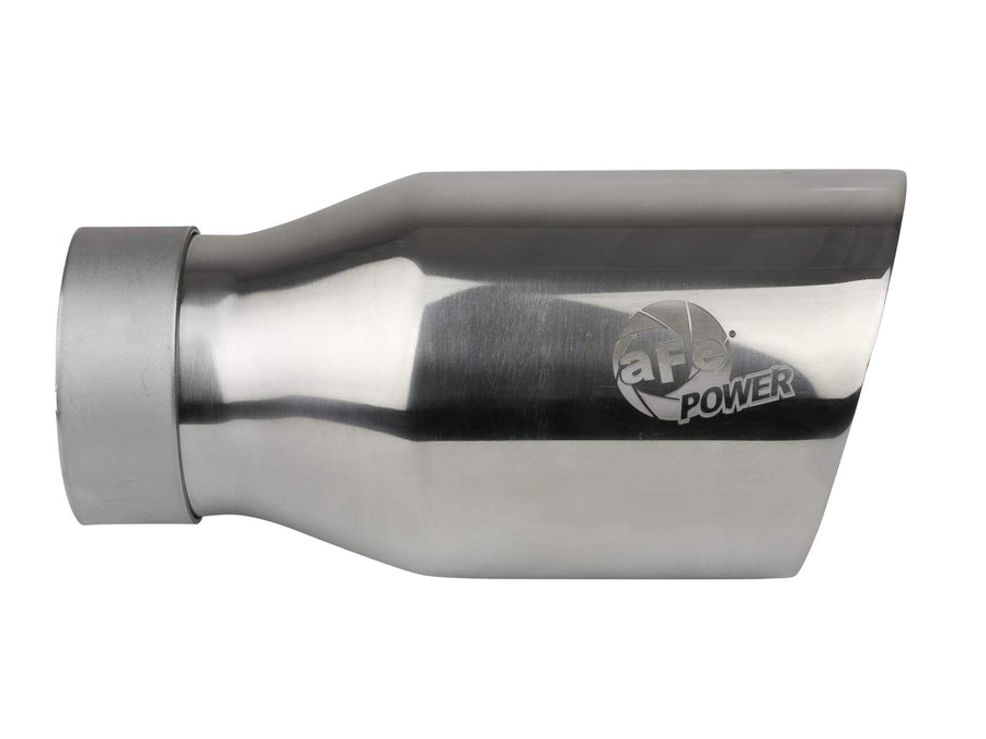 MACH Force-Xp aFe Power Universal Exhaust Tip, 3" Inlet x 4-1/2" Outlet x 9" Length, Polished