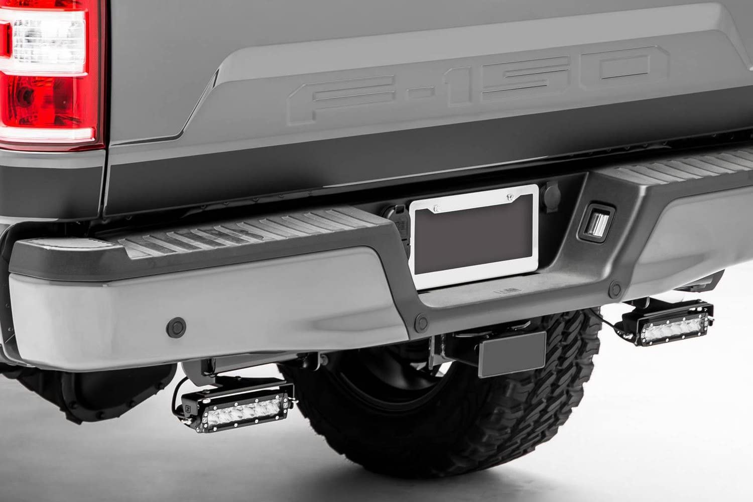 ZROADZ LED Mounting Bracket Under Rear Bumper - Compatible w/ 2018-2020 Ford F-150 - to Mount (2) 6 Inch Single Row Slim ZROADZ or similar style LED Lights (Not Included) - PN Z385662