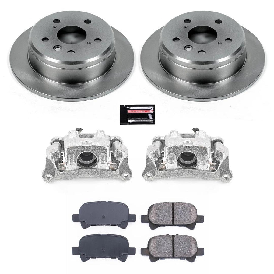 Power Stop Autospecialty Rear Caliper Brake Kit- Brake Pads, Brake Rotors and Brake Calipers