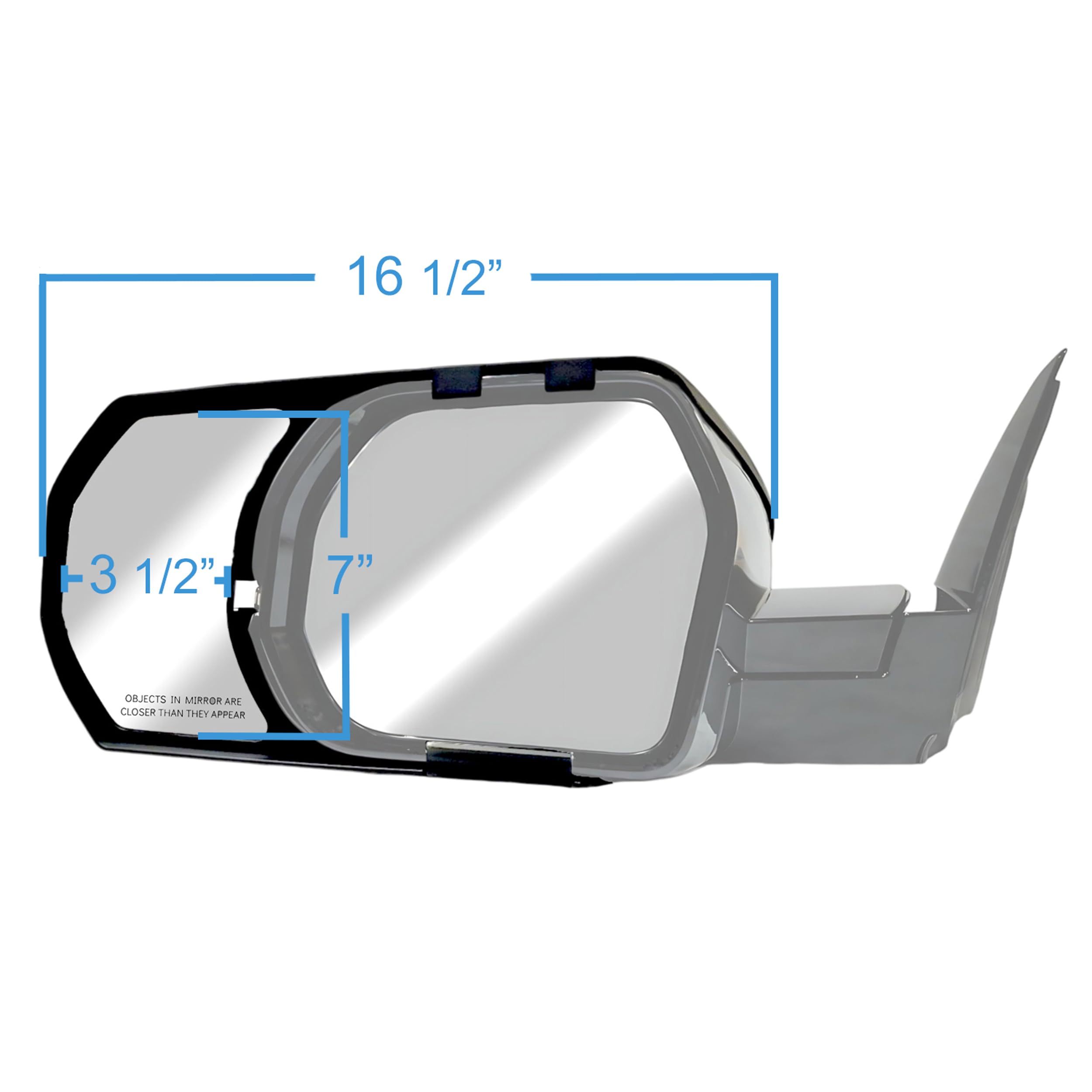 K SOURCE 81310 Snap & Zap Custom Fit Towing Mirror for 2022 up Tundra, 2023 up Sequoia, Patented