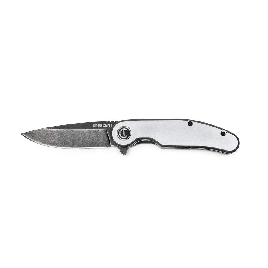 Crescent 3-1/4 Inch Aluminum Handle Drop Point Pocket Knife - CPK325A