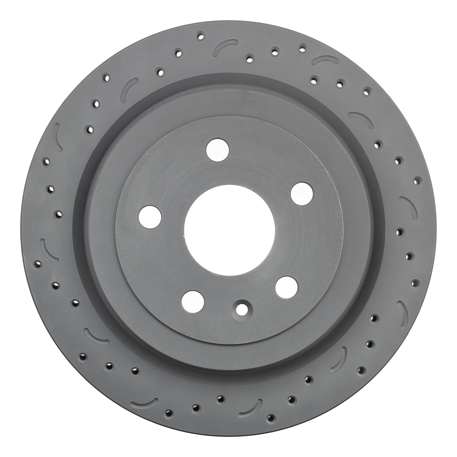 Talon Cross-Drilled and Slotted Vented Rotor, Hawk Performance Brakes, 12.4 in. Diameter, 1.89 in. Height