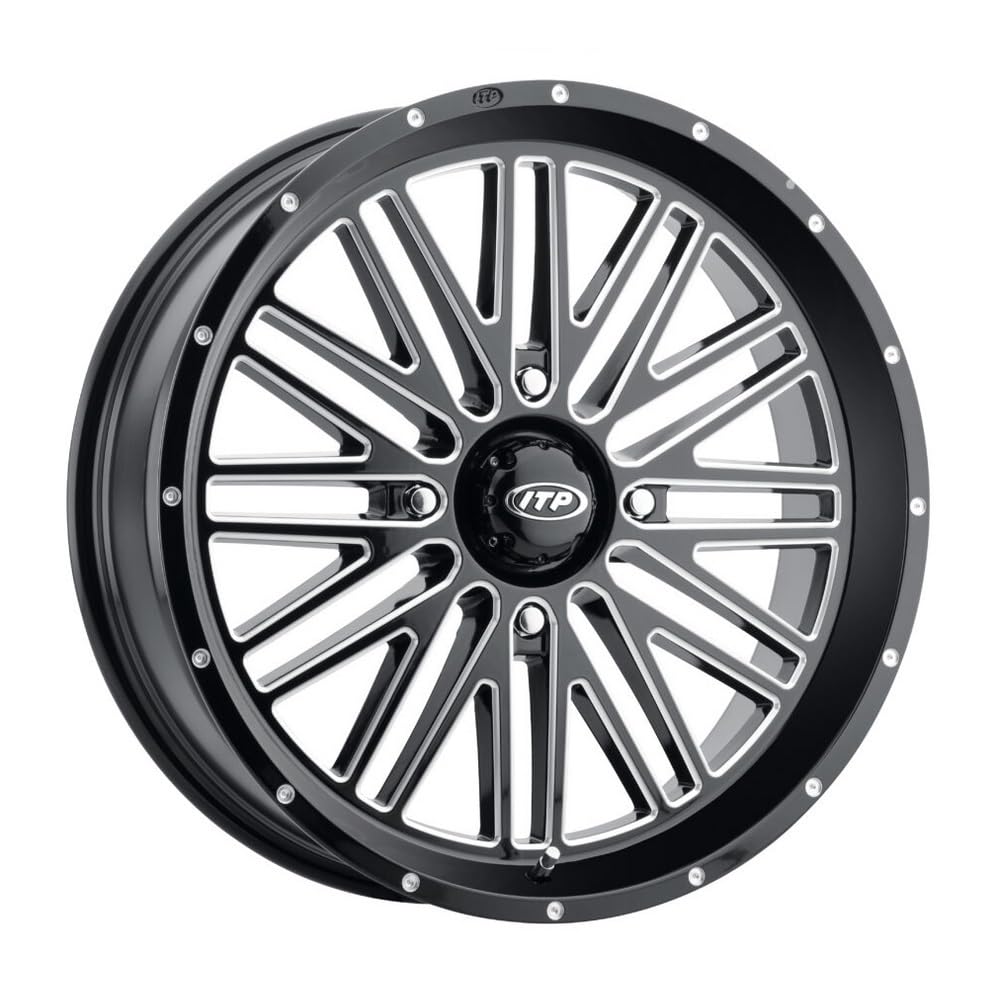 ITP 22x6.5 Momentum ATV/UTV Wheel - Gloss Black/Milled (4/156) +10mm