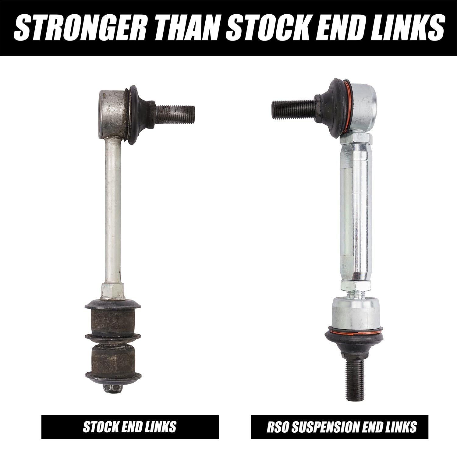 Adjustable RSO Suspension Sway Bar End Links Rear 0-3 inch Lift Kits Compatible with 2003-2024 4Runner and 2007-2014 FJ Cruiser