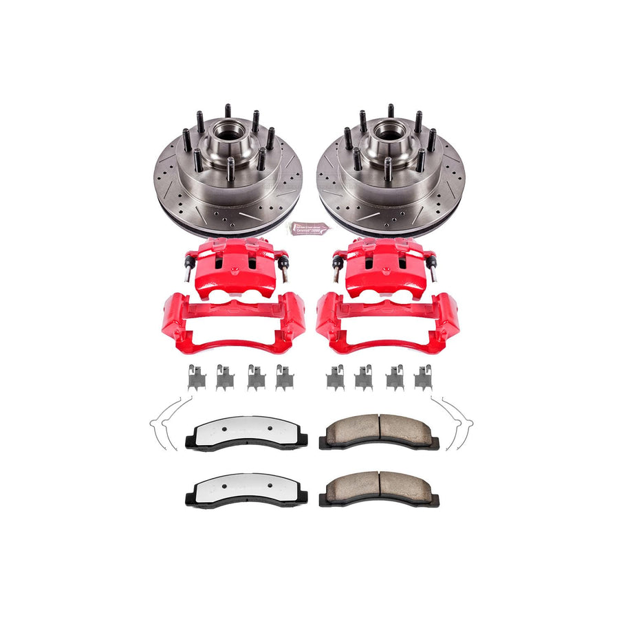 Power Stop Front KC1392-36 Z36 Truck and Tow Brake Kit with Calipers