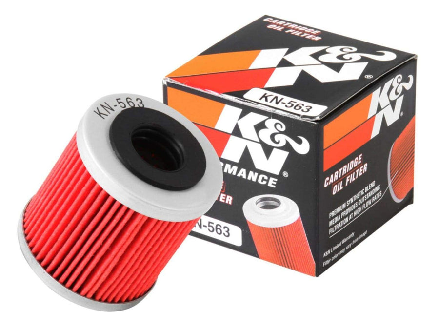 Motorcycle Oil Filter K&N: High Performance, Premium, Designed to be used with Synthetic or Conventional Oils: Fits Select prilia, Derbi, Husqvarna Vehicles, KN-563