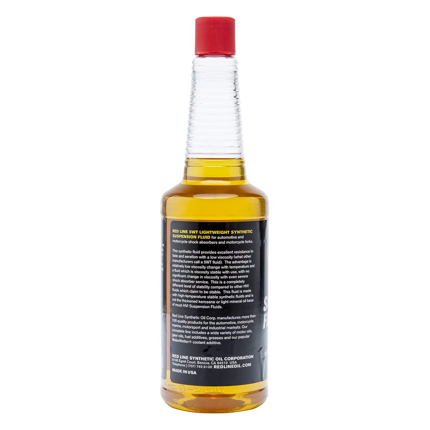 Lightweight Red Line 91122 5WT Synthetic Suspension Fluid (Yellow) - 16 Ounce