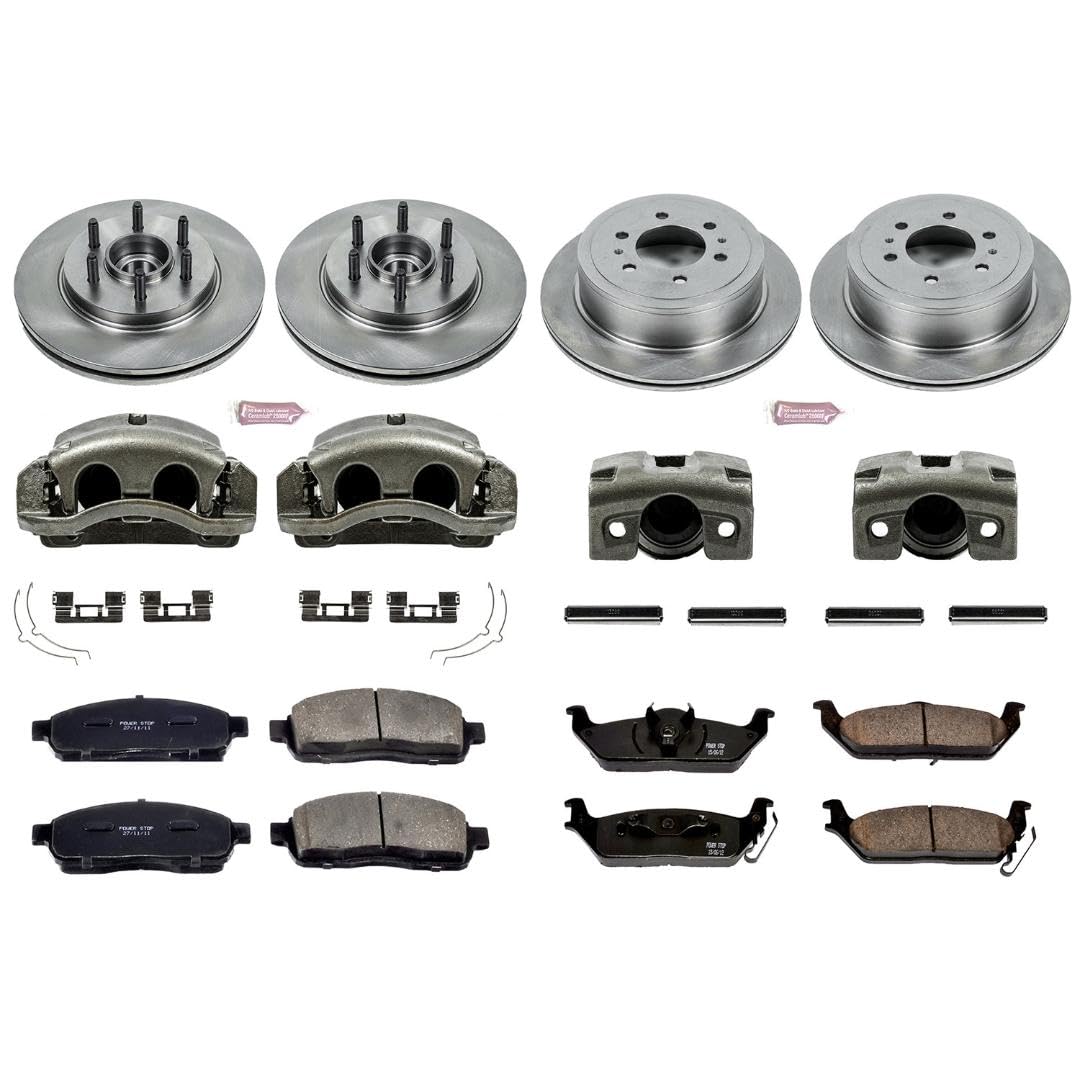 Power Stop KCOE1940A 1-Click Autospecialty OE Replacement Brake Kit with Calipers For Ford F-150 2005-2008, Lincoln Mark LT 2006-2008 [Model Specific]