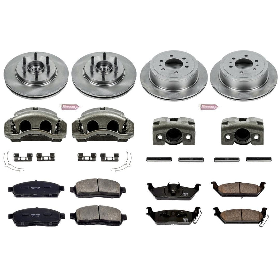Power Stop KCOE1940A 1-Click Autospecialty OE Replacement Brake Kit with Calipers For Ford F-150 2005-2008, Lincoln Mark LT 2006-2008 [Model Specific]
