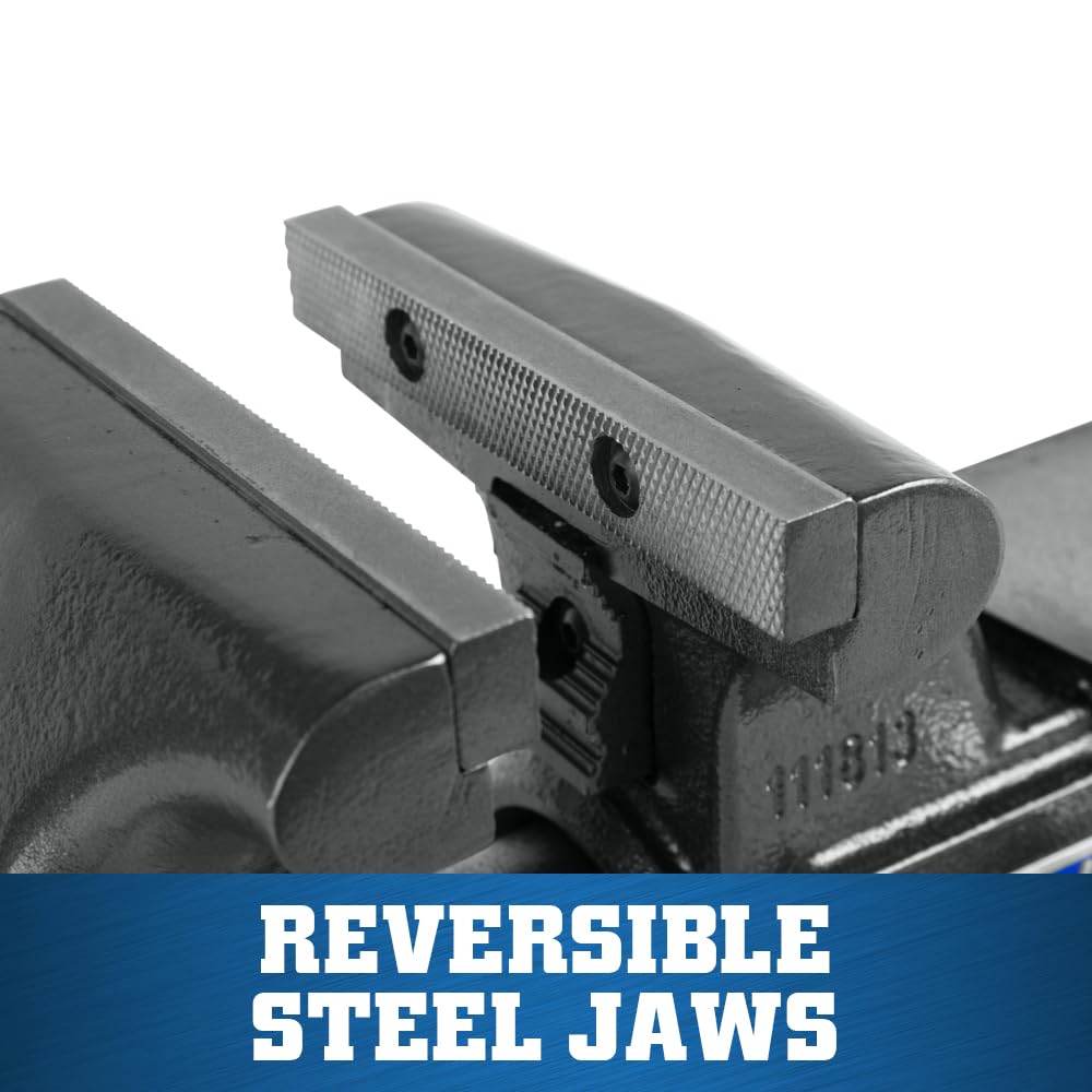 Wilton XC Tradesman Bench Vise, 5-1/2" Jaw Width, 5" Max Jaw Opening, 3-3/4" Throat (Model 1755XC)