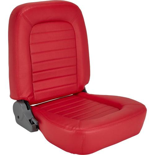 Red Vinyl ProCar by Scat 80-1550-58R Racing Classic Low Back Recliner Right Seat