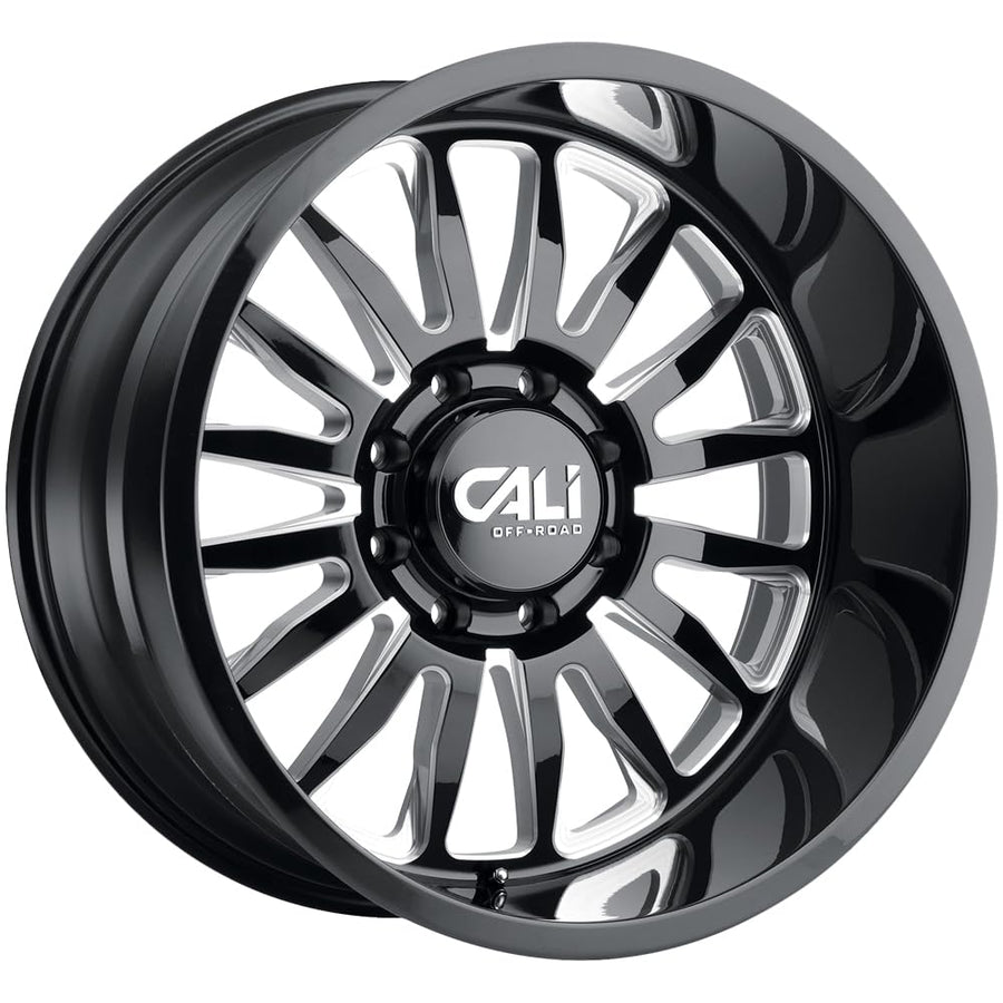 SUMMIT CALI OFF-ROAD Milled, Milled Lip, Milled Spokes Wheel with Painted (26 x 14. inches /0 x 0 inches, -76 mm Offset)
