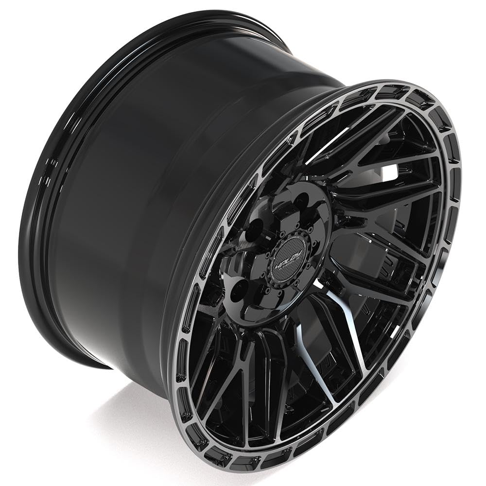 17 inch 4PLAY Wheels Rim Fits 5x127 + 5x139.7 Rebel Durango Journey Grand Cherokee Wrangler Gladiator 4PS28 17x9 Brushed Black Wheels