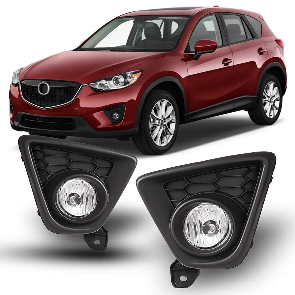 OEM Series Winjet for [2013 2014 2015 Mazda CX-5] Driving Fog Lights + Switch + Wiring Kit