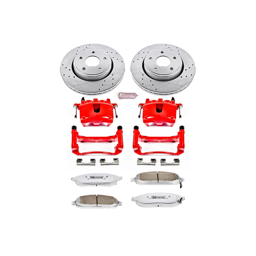 Power Stop KC2219-26 Z26 Street Warrior Front Brake Kit For Jeep Commander Jeep 2006-2010, Grand Cherokee 2005-2010 [Model Specific]
