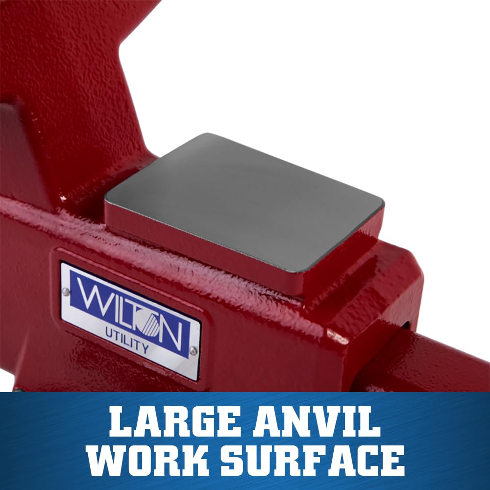 Utility Wilton Bench Vise, 6-1/2” Jaw Width, 6" Jaw Opening, 4" Throat (Model 676U)