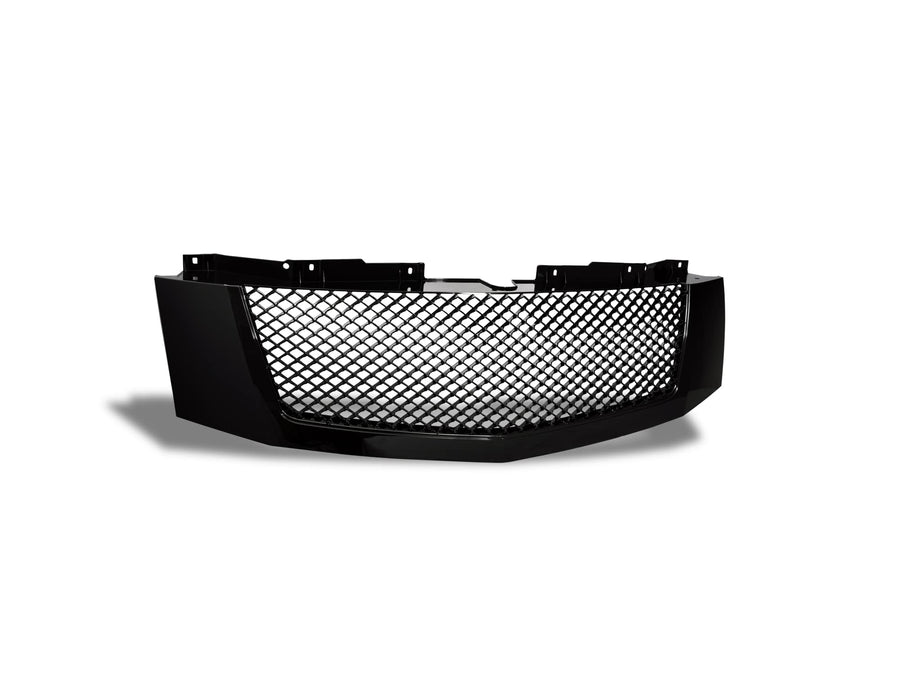 7146938 Armordillo USA Mesh Front Hood Grille - Gloss Black 2007-2014 Cadillac Escalade