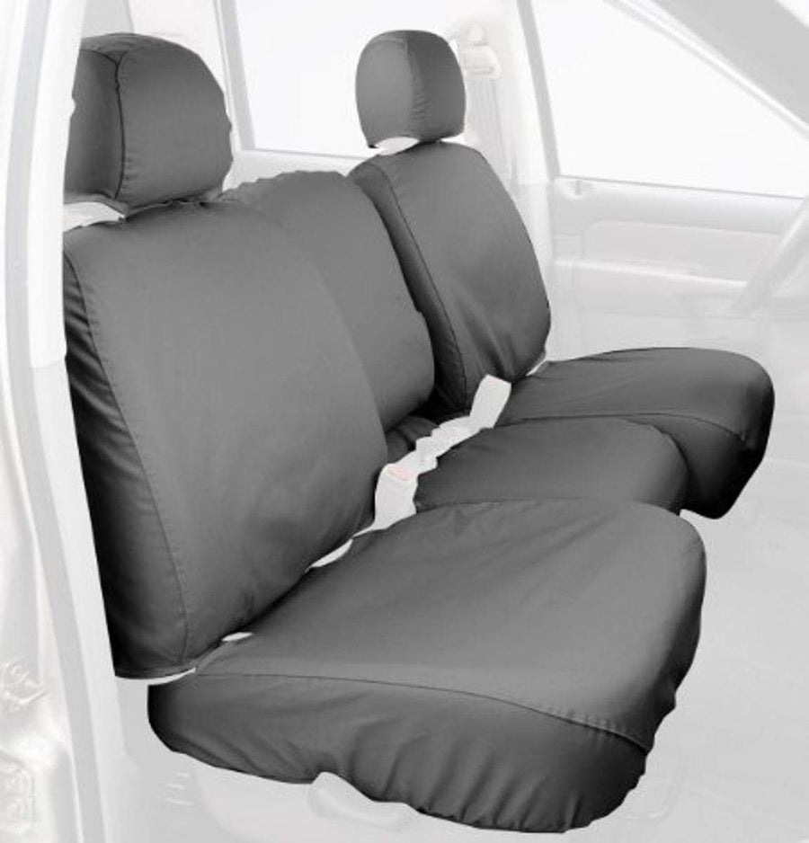 Covercraft Rear-Second Custom-Fit SeatSaver Bench Seat Covers - Polycotton Fabric, Grey