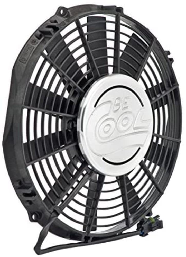 Be Cool Aluminator 75263 Euro-Black 11" Puller Fan with Billet Cover