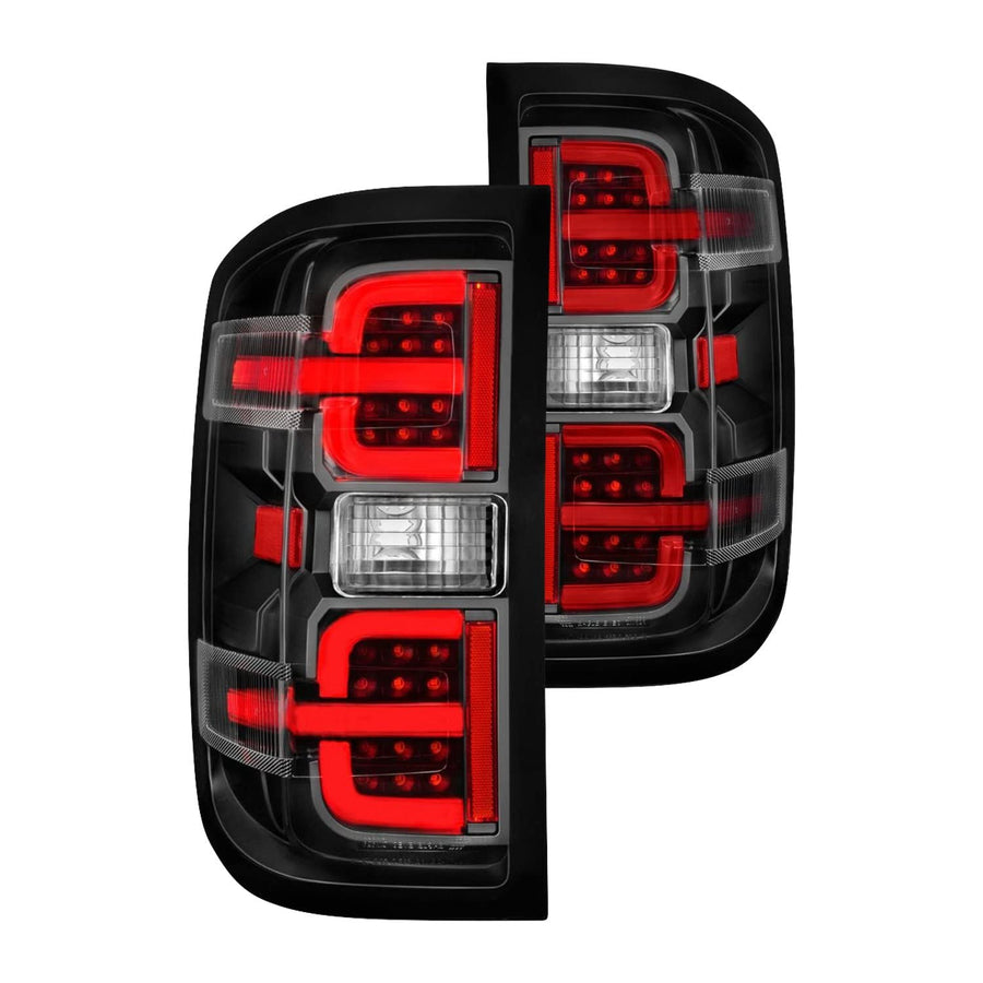 15-19 Chevy Silverado 2500HD/3500HD Anzo USA (Halgn Only) LED Tail Lights w/Black Light Bar & Clear Lens (311425)