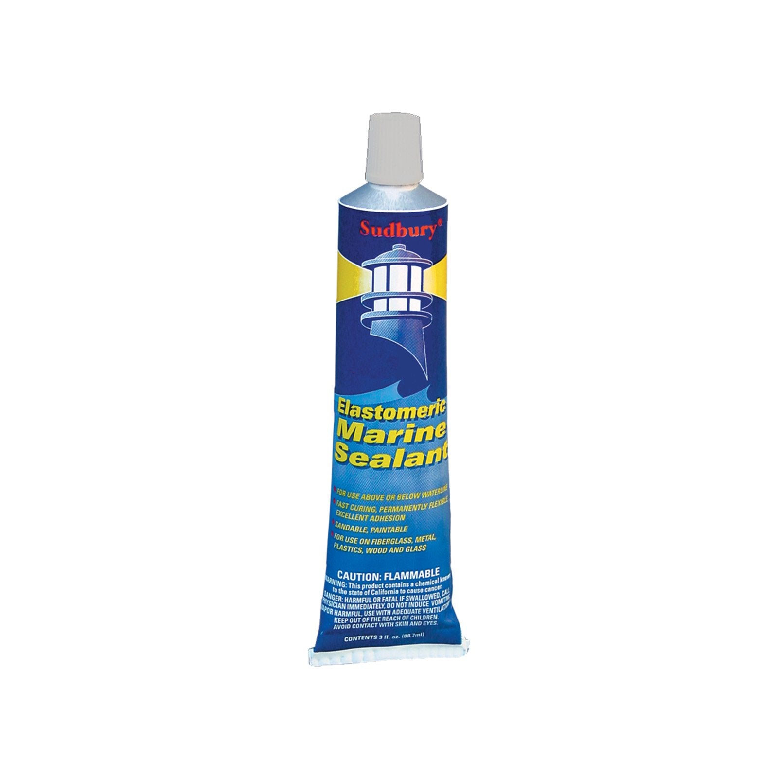 321 Sudbury Elastomeric Marine Sealant, 3-Ounce, Clear