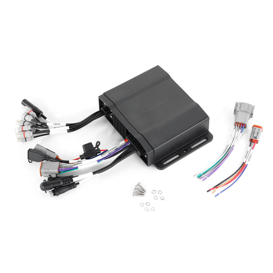 CMM-30BB Clarion Hideaway Marine Source Unit for use with NMEA 2000® MFD or CMR Remote, 8-Channel RCA Output