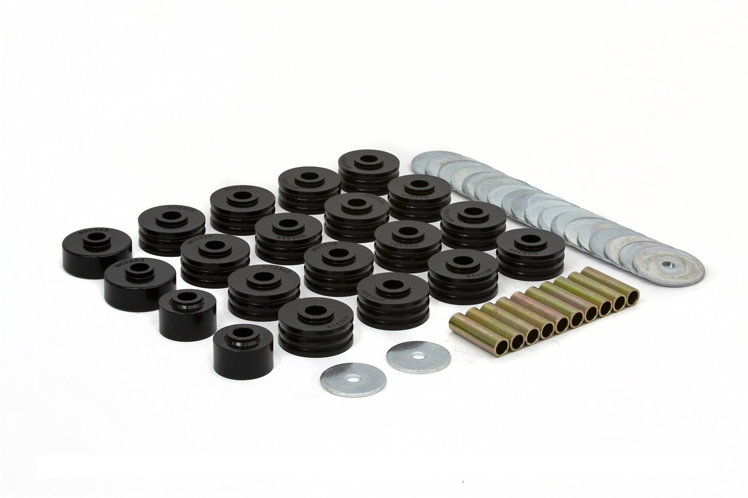 Toyota FJ40 Daystar Body Mounts with Hardware, fits 1958 to 1979 4WD, KT04003BK, Made in America, Black