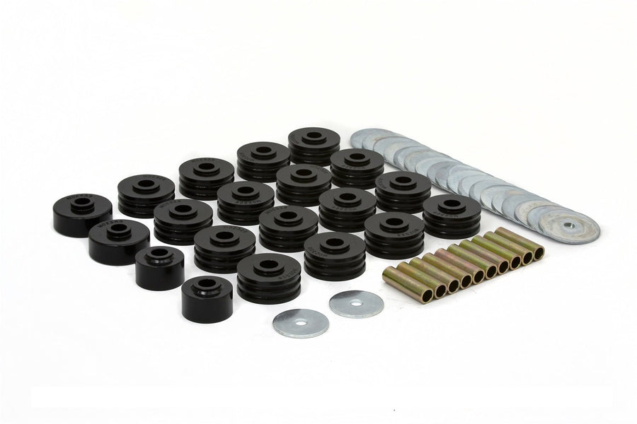 Toyota FJ40 Daystar Body Mounts with Hardware, fits 1958 to 1979 4WD, KT04003BK, Made in America, Black