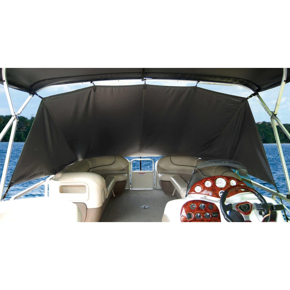 Pontoon Playpen Shade TAYLOR MADE PRODUCTS, Black (11'L x 8'W)
