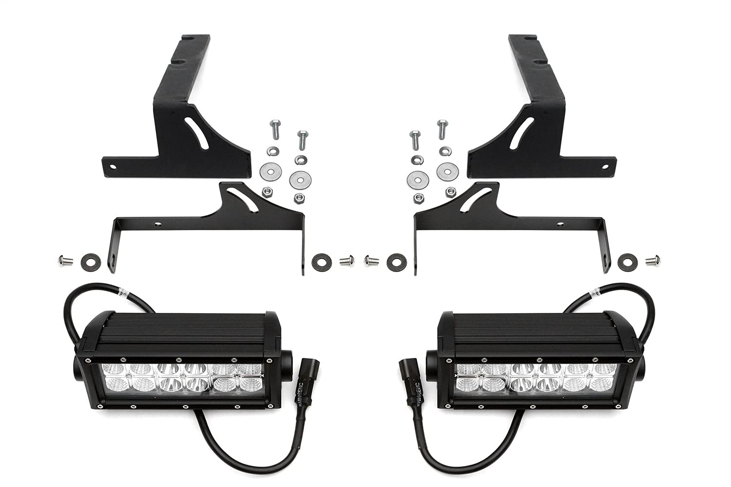 ZROADZ LED Mounting Bracket & Kit Under Rear Bumper - Compatible w/ 2016-2022 Toyota Tacoma - with (2) 6 Inch ZROADZ LED Lights (Included) with Wiring Harness - PN Z389401-KIT