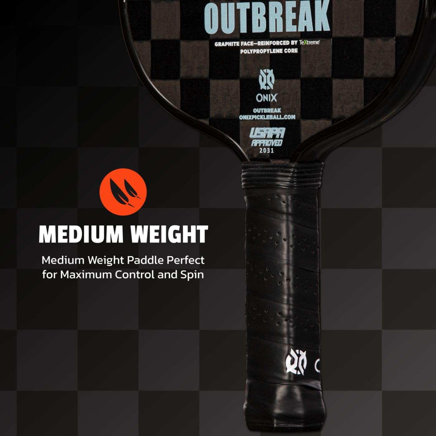 ONIX Pickleball Paddle Outbreak Reinforced by TeXtreme® Technology for Improved Performance and Stronger Play