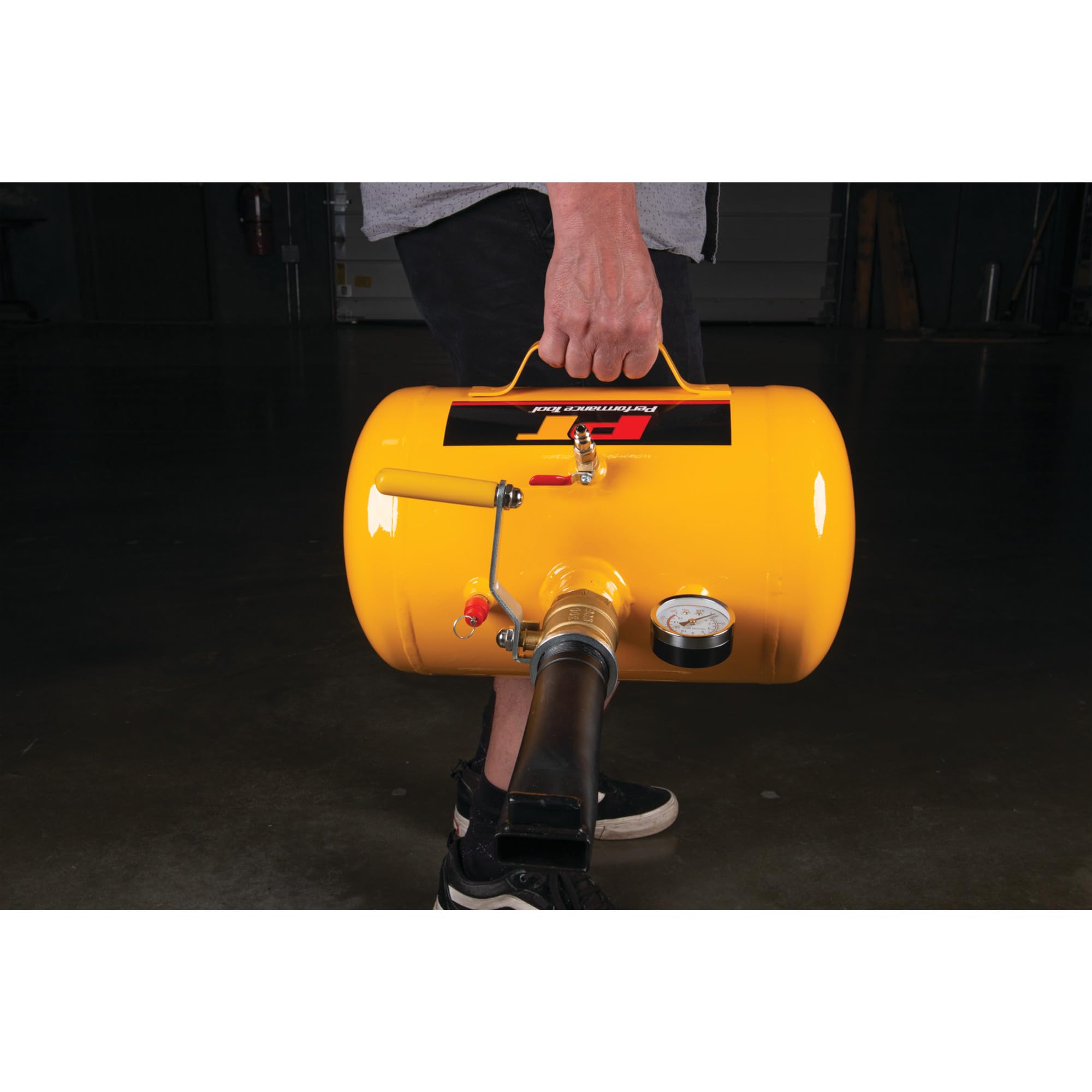 W10012 Performance Tool Portable Lightweight Tire Bead Seater for Cars, Trucks, 4x4s, and More, Yellow, 5-Gallon